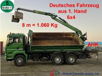 Camión volquete MAN TGS 26.440 6x4 Meiller Bordmatik Jonsered Kran