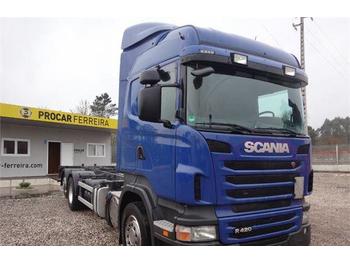 Camión portacontenedore/ Intercambiable Scania R R 420: foto 1