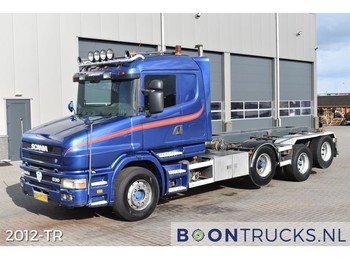 Camión con equipo de cable Scania T144.530 V8 8x2 | EURO2 * MANUAL * 2x LIFT AXLE * 09/2022 APK: foto 1