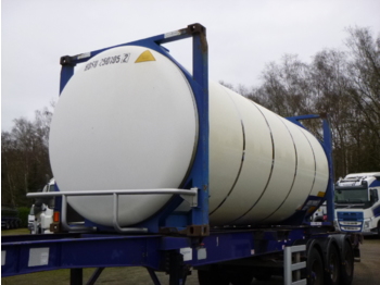 Contenedor cisterna, Semirremolque para transporte de alimentos Van Hool Food (beer) tank container inox 25.2 m3 / 1 comp / 20 ft: foto 1