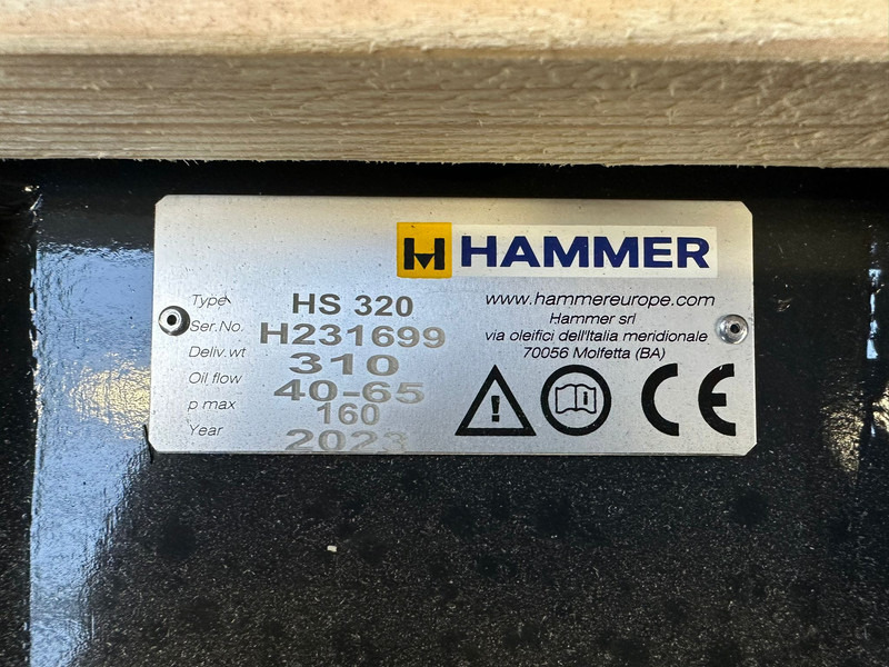 Martillo hidráulico nuevo Hammer HS320: foto 9