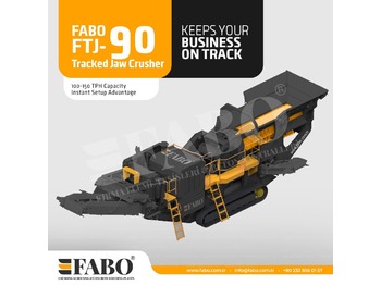 Trituradora móvil nuevo FABO FTJ-90 Tracked Jaw Crusher: foto 1