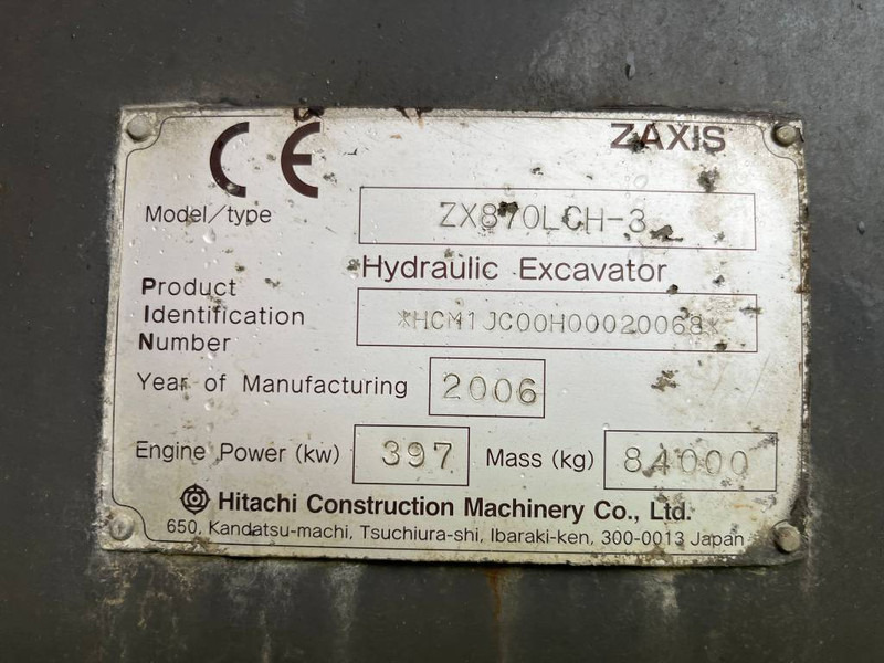 Excavadora de cadenas Hitachi ZX 870 LC H-3: foto 5