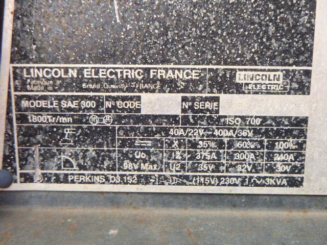 Equipo de soldadura LINCOLN ELECTRIC SAE 300: foto 13