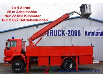 Camión con plataforma elevadora MAN 18.280 4x4 25m Höhe Montage-Dach-Solar Reinigung: foto 1