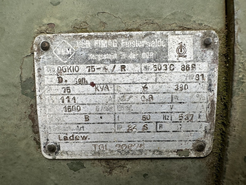 Generador industriale MAN 75 KVA: foto 8