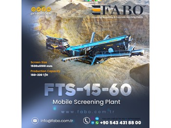 FABO FTS 15-60 Mobile Screening Plant | Tracked Screening Plant - trituradora móvil