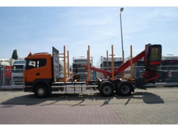 Scania R 480 6X4 LOG TRANSPORT WITH JONSERED CRANE - Remolque forestal