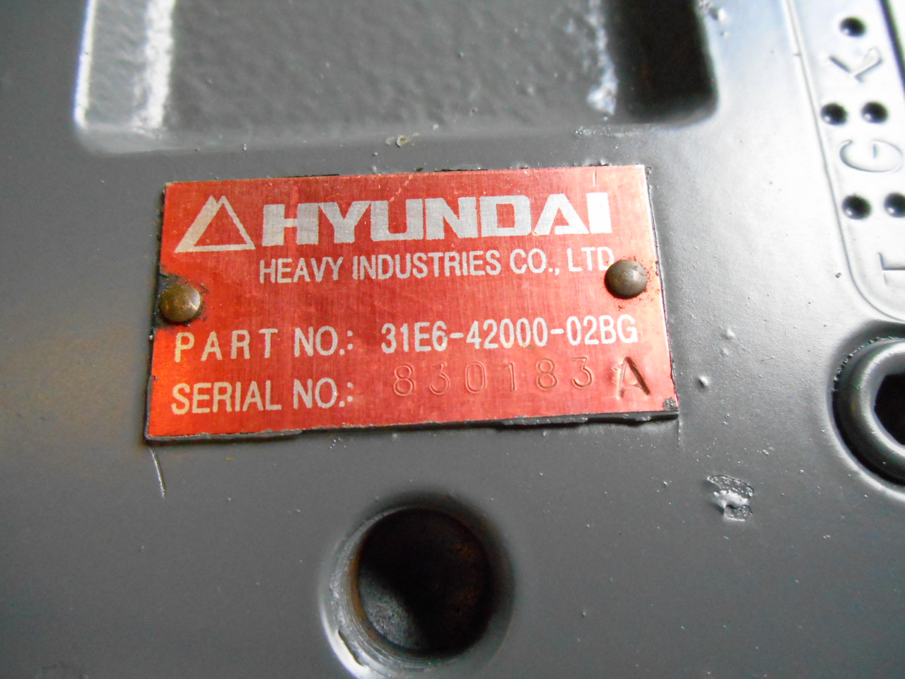 Motor hidráulico para Maquinaria de construcción Hyundai 31E6-42000-02BG -: foto 4