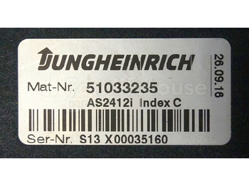Unidad de control para Equipo de manutención Jungheinrich 51033235 Rij regeling Drive controller AS2412i index C from ESE220 year 2016 sn. S13X00035160: foto 2