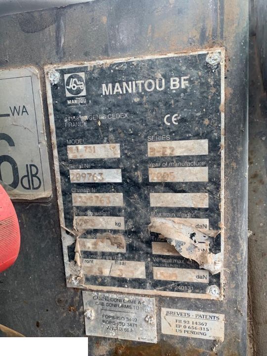Llanta para Equipo de manutención Manitou 731 - FELGI ~ CZĘŚCI: foto 5