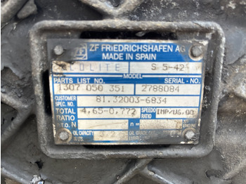 Caja de cambios y piezas para Camión S5-42,9S1310,FSO-8309A MAN: foto 5