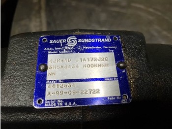 Hidráulica Sauer Sundstrand 42R41DG1A172J2C - Kramer - Pump: foto 3