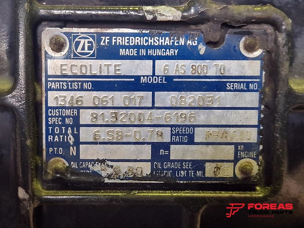 Caja de cambios para Camión ZF ECOLITE 6 AS 800 TO - AUTOMATIC: foto 10