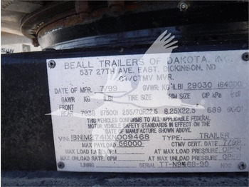 Remolque cisterna para transporte de combustible 1999 BEALL TRAILER 15859: foto 4