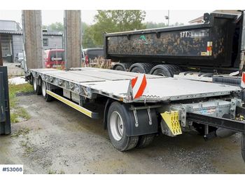 Remolque plataforma/ Caja abierta para transporte de equipos pesados HUMBAUR Machine Trailer: foto 1