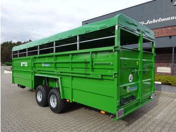 Remolque transporte de ganado nuevo Pronar Viehtransportanhänger Kurier 46/2, 12 to, absenk: foto 1