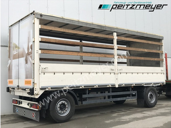  KRUKENMEIER PRITSCHENANHÄNGER 18 T. mit Durchlade - Remolque con toldo
