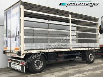  KRUKENMEIER PRITSCHENANHÄNGER 18 T. mit Durchlade - Remolque con toldo