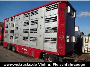 Finkl 3 Stock  Hubdach Vollalu  8,30m  - Remolque transporte de ganado