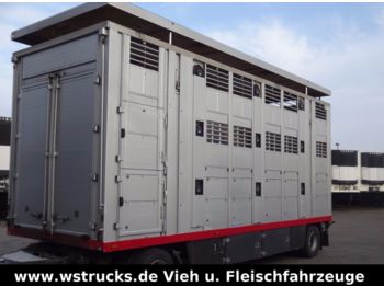 Menke 3 Stock Ausahrbares Dach Vollalu  - Remolque transporte de ganado
