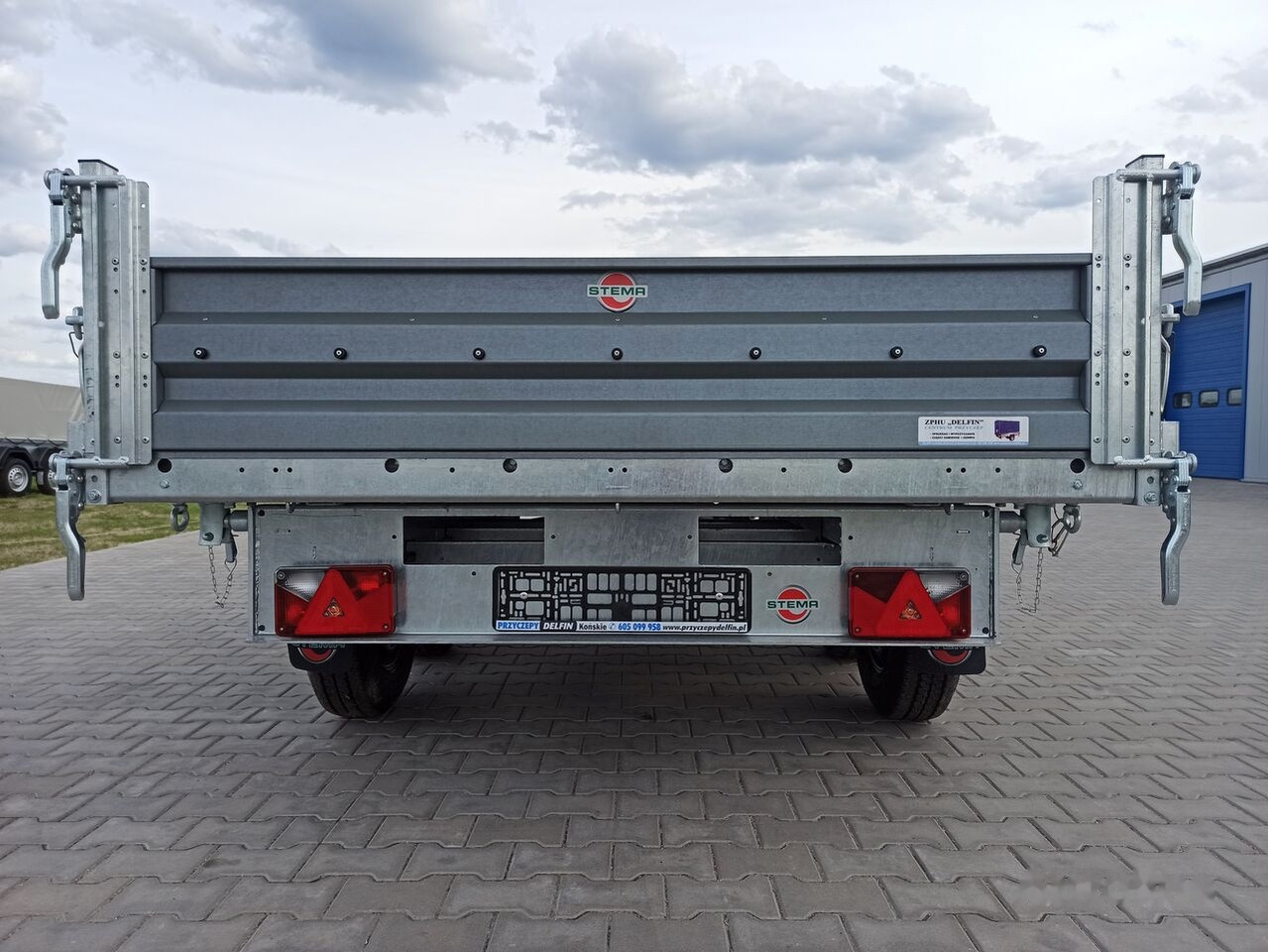 Remolque volquete nuevo Stema SHDK 35-30-18.2 kiper tipper dump trailer wywrotka 300 x 180 cm: foto 6
