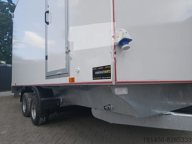 Remolque venta ambulante nuevo trailershop Mobile Werkstatt leer Rampe Seitentür 230V Licht: foto 10