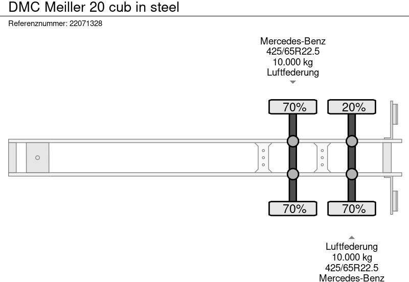 Semirremolque volquete DMC Meiller 20 cub in steel: foto 9