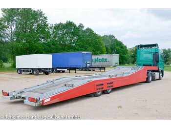 Semirremolque portavehículos Krukenmeier SLT20 KFZ-Transport ausziehbare Rampen NL 15,5to: foto 1