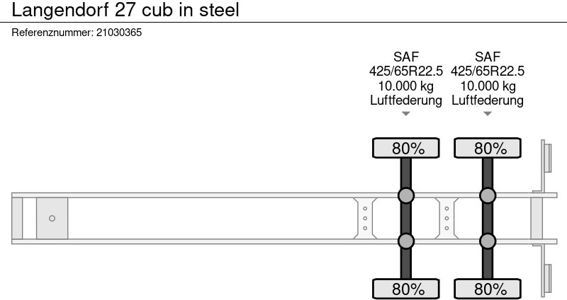 Semirremolque volquete Langendorf 27 cub in steel: foto 10
