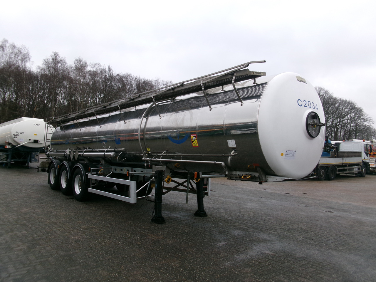 Semirremolque cisterna para transporte de substancias químicas Magyar Chemical tank inox 22.5 m3 / 1 comp ADR 29-05-2024: foto 2