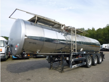 Clayton Food tank inox 23.5 m3 / 1 comp + pump - Semirremolque cisterna