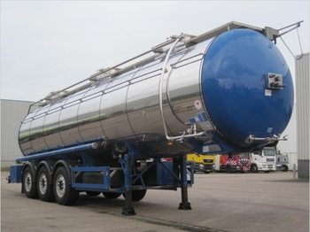 Feldbinder 32.000 l., 3 comp.+ Webasto, weight: 6.750 kg. - Semirremolque cisterna