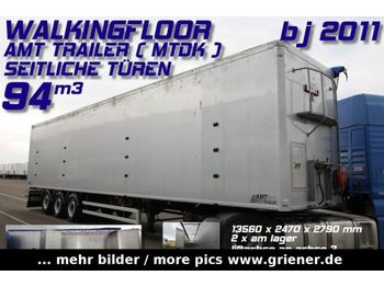 AMT TRAILER MTDK /94 m³/SEITENTÜREN LIFT 10400kg  - Semirremolque piso movil