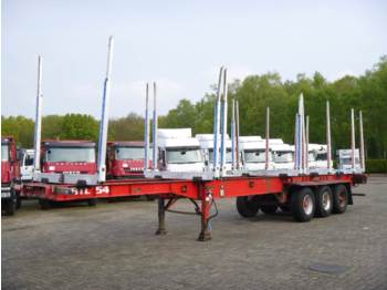 Dennison 3-axle wood trailer 13.6 m - Semirremolque plataforma/ Caja abierta