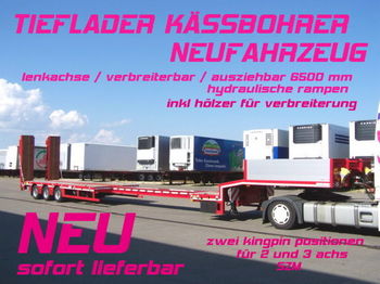 Kässbohrer LB3E / verbreiterbar /lenkachse / 6,5 m AZB NEU - Semirremolque plataforma/ Caja abierta