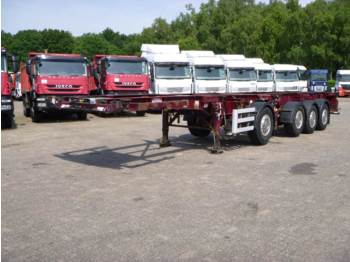 Dennison 3+1 axle 2 x 20 ft combi trailer - Semirremolque portacontenedore/ Intercambiable