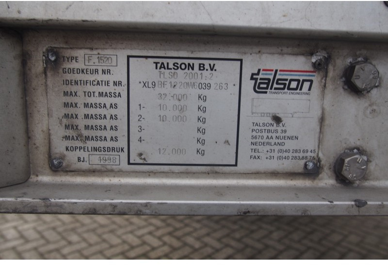 Semirremolque caja cerrada Talson Box semi-trailer: foto 10