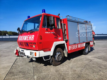  - STEYR 791 4x4 Feuerwehr Kran, Seilwinde & Lichtmast - Camión de bomberos