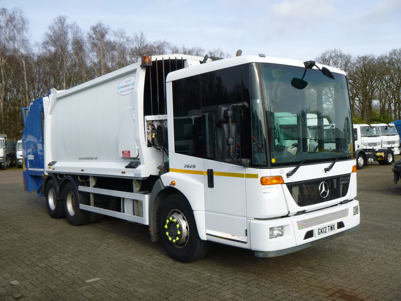 Camión de basura Mercedes Econic 2629 6x4 RHD Euro 5 EEV Geesink Norba refuse truck: foto 2