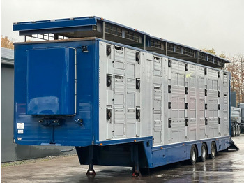 Finkl 3.Stock m. Tiefbett Tränke Hubdach Funk - Semirremolque transporte de ganado: foto 1