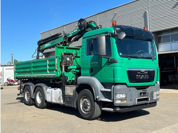 Camión volquete, Camión grúa MAN TG-S 28.480 6x4H-4 BL 3-Achs Kipper Kran Funk Li: foto 2