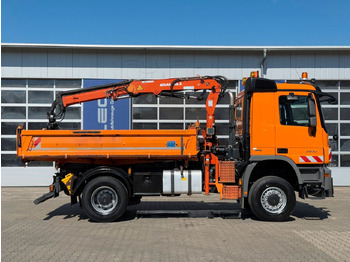 Camión grúa Mercedes-Benz ACTROS 2044 4x4 Kipper Kran ATLAS 65.2 A2L: foto 3