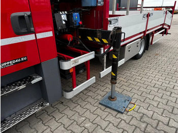 Camión portavehículos, Camión grúa MAN TGL 8.180 crew cab (DOKA), HMF535 K3 crane, 283 running hours only, 211.164 KM, ramps, EURO-6, TOP,-condition: foto 5