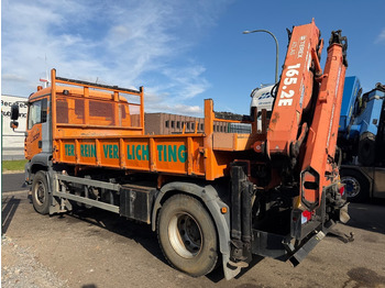 Camión volquete, Camión grúa MAN TGA 18.310 4x4 Hydro-drive 2-SEITEN KIPPER + KRAN ATLAS 165 (4x) + RADIO - BE truck: foto 5