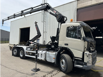 Camión multibasculante, Camión grúa Volvo FM 370 6x2 HOOKLIFT 21T + CRANE HIAB 144 E-4 HIDUO - ENGINE / GEARBOX OK - CHASSIS OK - RUNNING + DRIVING - BE TRUCK: foto 2