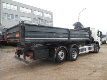 Camión volquete, Camión grúa Volvo FM 410, 6X2, DREISEITEN KIPPER, HIAB XS 211: foto 3