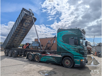 Cabeza tractora Truck unit Scania R730 V8 6X2 with RKP tipping trailer (VIDEO): foto 2