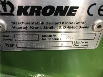 Segadora Krone EasyCut B 1000 CV: foto 5