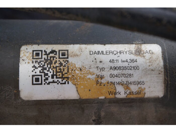 Eje posterior para Camión Mercedes-Benz HLO/030C-2,45 48/11: foto 3